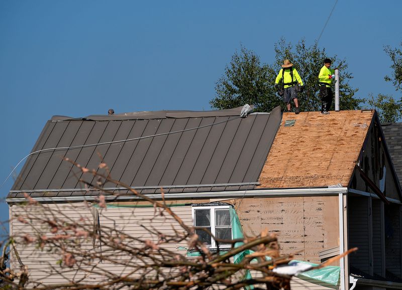 Day 3 of tornado clean-up in Menasha, Wisconsin on July 29, 2026. An estimated EF-3 tornado tore through the area on July 27. Wm. Glasheen USA TODAY NETWORK-Wisconsin