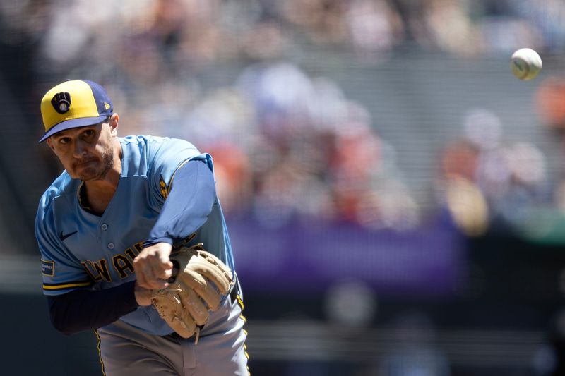 Thomas Pannone was called up from Class AAA Nashville to start against the Giants and gave the Brewers what they asked for in three innings of work on Wednesday, July 29 at Oracle Park in San Francisco.