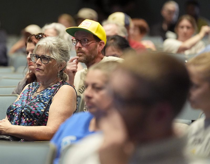 A community town hall focused on tornado recovery Thursday, August 6, at Menasha High School in Menasha. Residents were able to ask questions and to hear updates about recovery operations, available resources, cleanup efforts, and what to expect moving forward.