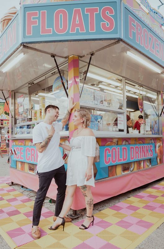 To commemorate their first date at State Fair in 2017, Nicklaus and Leah Rueda recreate the date every year at the fair.