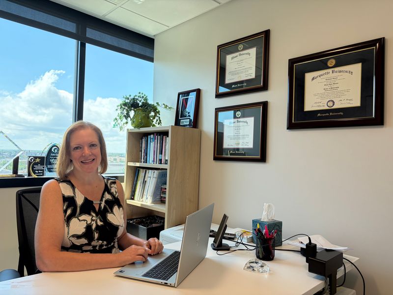 Stacy Barnes created Marquette's Students in Residence program to help minimize social disconnection through intergenerational housing.